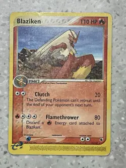 Blaziken Ruby and Sapphire 15/109 MP-HP Pokemon Card - Image 1