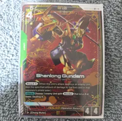GCG Gundam Card Game GD01-029 R+ Shenlong Gundam English - Image 1