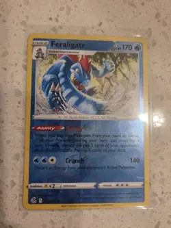 Feraligater 057/264 Fusion Strike Reverse Holo Pokemon Tcg Card NM + Free 🎁 - Image 1