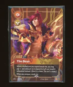 Sett - The Boss Riftbound Metal Card Tournment Prize Wall Card Sealed - Image 1