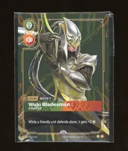 Master Yi - Wuju Blademaster Riftbound Metal Tournament Prize Wall Card Sealed - Image 1