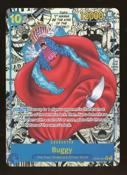 One Piece TCG Card Game Chinese Buggy OP09-051 R Manga Alt Art The New Emperor - Image 1
