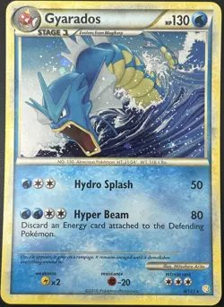 Gyarados 4/123 Heartgold Soulsilver Holo Rare Pokemon Card TCG VLP - Image 1