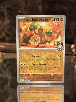 Pokemon Trading Cards Destined Rivals Reverse Holo Ethan's Sudowoodo 93/182 - Image 1