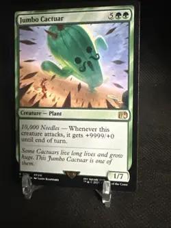 Jumbo Cactuar Magic: The Gathering Card Final Fantasy Creature, Regular - Image 2