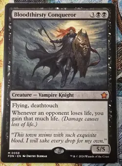 Bloodthirsty Conqueror, Foundations, Regular,MTG, #58, NM++ - Image 1