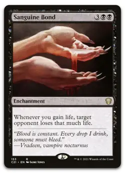 Sanguine Bond #153 (NM) Commander 2021 C21 Magic MTG - Image 1
