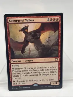Scourge of Valkas Commander: Adventures in the Forgotten Realms Regular MTG - Image 1