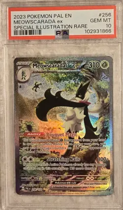 🐈‍⬛Pokemon 2023 Meowscarada ex 256/193 SIR Paldea Evolved GEM MINT PSA 10🐈‍⬛ - Image 1