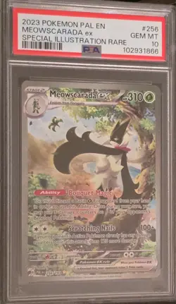 🐈‍⬛Pokemon 2023 Meowscarada ex 256/193 SIR Paldea Evolved GEM MINT PSA 10🐈‍⬛ - Image 3
