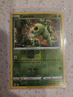Caterpie 001/264 Fusion Strike Reverse Holo Pokemon Tcg Card NM +🎁 - Image 1