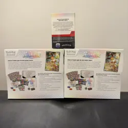 Pokemon Prismatic Evolutions 2 ETBs + 1 Booster Bundle Three total Sealed items! - Image 2