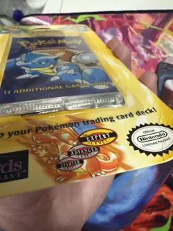 Pokemon Sealed Base Set Unlimited Booster Blister Pack Blastoise ORIGINAL OWNER - Image 3