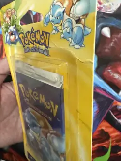 Pokemon Sealed Base Set Unlimited Booster Blister Pack Blastoise ORIGINAL OWNER - Image 4