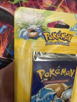 Pokemon Sealed Base Set Unlimited Booster Blister Pack Blastoise ORIGINAL OWNER - Image 5