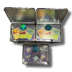 (x3) Pokemon 2024 Collector's Chest Surging Sparks Lunch Box Tin EMPTY/No Packs - Image 3