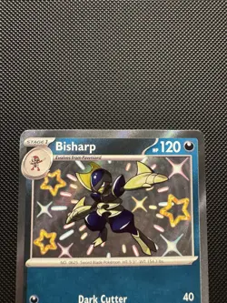 Pokemon TCG Bisharp 186/091 SV: Paldean Fates Shiny Rare Near Mint - Image 3