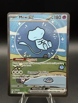 Pokemon TCG 2024 Mew EX 232/091 Scarlet & Violet Paldean Fates NM Condition - Image 1