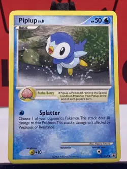 Piplup 72/100 Majestic Dawn Common Regular Pokemon TCG 2008 LP - Image 3