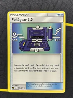 Pokegear 3.0 182B/214 Pokemon Alternate Art Non Holo Trainer Promo - NM - Image 1