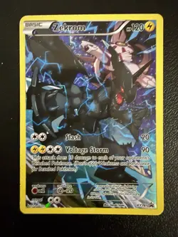 Pokemon TCG Zekrom XY76 XY Promo Full Art Holo Basic 120 HP Voltage Storm Slash - Image 1