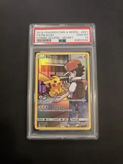 2019 Pokemon Sun & Moon FA/Pikachu Cosmic Eclipse-Secret 241/236 PSA 10 Gem Mint - Image 1