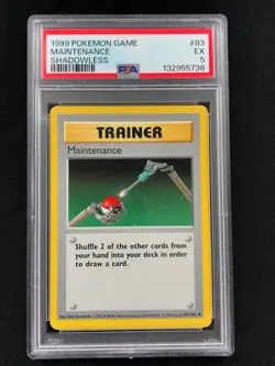 Pokemon 1999 Maintenance Shadowless 83/102 PSA 5 - Image 1
