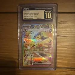 Pokemon Jolteon ex 209/187 Terastal Fest SAR Japanese CGC 10 Holo PRISTINE - Image 1