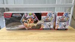 1 Pokemon Prismatic Evolutions Surprise Box + 2 Booster Boxes Sealed - Image 1