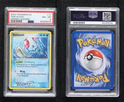 Tentacool Pokemon EX Hidden Legends PSA 8 2004 - Image 3