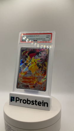 2024 Pokemon SV-P C T 5th Anniversary Premium CS Chinese #153 Pikachu PSA 9 - Image 2