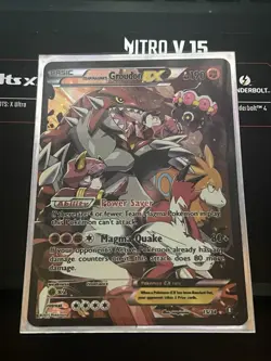 Pokemon Team Magma's Groudon EX 15/34 Double Crisis Ultra Rare 190 HP Holo - Image 3