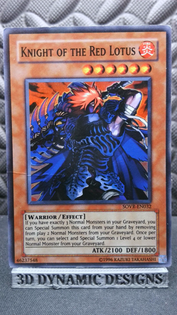 | Yugioh Knight of the Red Lotus SOVR-EN032 Super Rare Stardust Overdrive HP | - Image 1