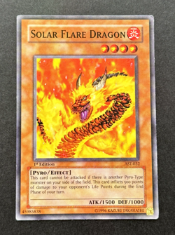 Yugioh! Solar Flare Dragon - 1st Edition AST-032 Common (LP) 1996 - Image 1