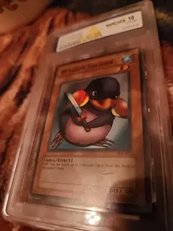 Yu-Gi-Oh Penguin Soldier Holofoil, Graded WCG 10 Gem/Mint, Super Rare - Image 4