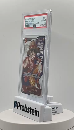 2025 ONE PIECE JPN PROMOS OFFICIAL EVENT TOP PRIZE #014 MONKEY D. LUFFY PSA 10 - Image 2