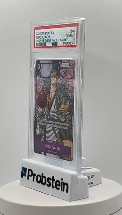 2025 One Piece EN CS 25-26 Finalist Black Stamp #067 Zoro Juurou PSA 10 GEM MINT - Image 2