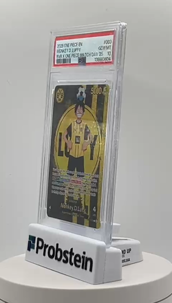 2025 ONE PIECE PROMOS BVB X ONE PIECE MATCH DAY 2025 #003 MONKEY D. LUFFY PSA 10 - Image 2