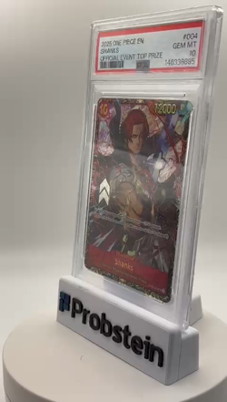 2025 One Piece EN Official Event Top Prize #004 Shanks PSA 10 GEM MINT - Image 2