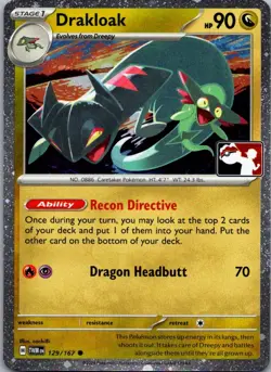 Drakloak Common Prize Pack Series Cards 129/167 NM - Image 1