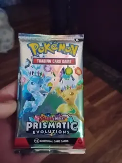 Pokemon Cards Prismatic Evolutions Pack Still Sealed Custom Art Bought From Temu - Image 1
