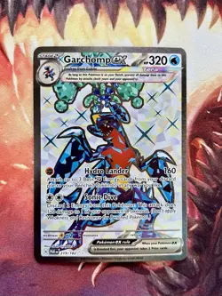 Garchomp ex Pokemon Ultra Rare Full Art Paradox Rift 219/182 Card NM 💧 - Image 1