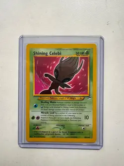 2002 Pokemon TCG Card Game Neo Destiny Shining Celebi Holo #106/105 HP - Image 1