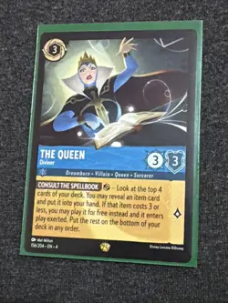 Disney Lorcana TCG the Queen Diviner, Ursula's Return, Legendary Card 156/204 - Image 1