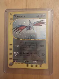 Pokemon Skarmory Expedition Holo Rare 60 HP Card 27/165 2002 - Image 1