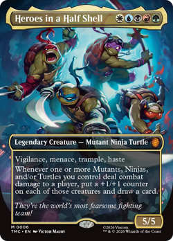 Heroes in a Half Shell (Borderless) Teenage Mutant Ninja Turtles Commander - Nea - Image 1