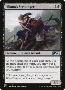 Liliana's Scrounger Core Set 2021 / M21 NM Black Uncommon MAGIC CARD ABUGames - Image 1