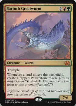 Sarinth Greatwurm M The Brothers' War 220 NM MTG - Image 1