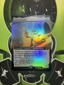 MTG: Monk Gyatso - Extended Art Foil - Avatar: The Last Airbender Eternal-Legal - Image 1