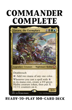Zaxara, the Exemplary HYDRA TRIBAL X-SPELLS Magic MTG Custom Commander Deck - Image 1
